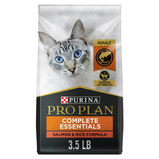 Pro Plan Adult Complete Essentials Salmon & Rice Formula Dry Cat Food (3.5lb)