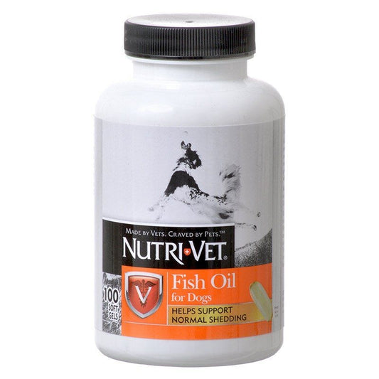 Nutri-Vet Fish Oil Softgels for Dogs - 100 Softgels