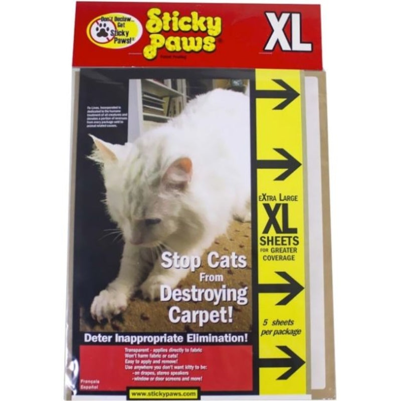 Pioneer Sticky Paws XL Sheets - 5 Pack - (9in.L x 12in.W)