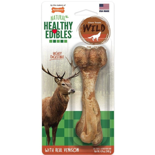 Nylabone Healthy Edibles Wild Chew Bone - Venison - Large - 1 Pack