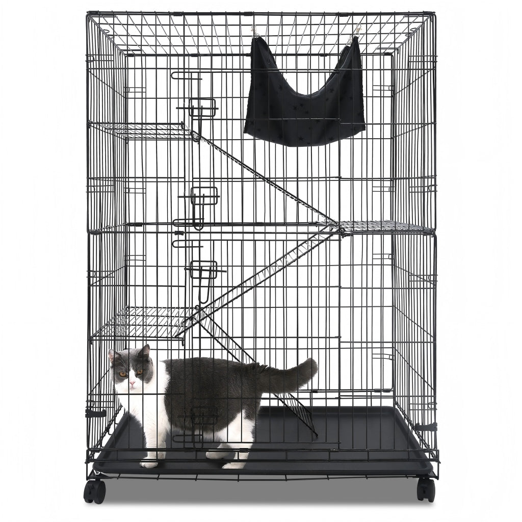 50" Collapsible Cat Cage C01