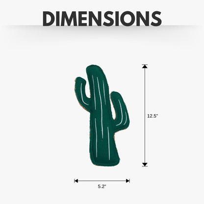 Country Living Canvas & Jute Cactus-Shaped Dog Chew Toy – Durable, Safe and Non-Toxic