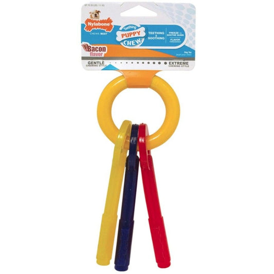 Nylabone Puppy Chew Teething Keys Chew Toy - Small (for Dogs Up To 25 Lbs)