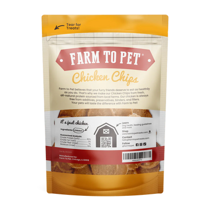 Farm To Pet Chicken Chips (4oz)