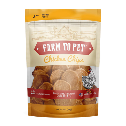 Farm To Pet Chicken Chips (4oz)