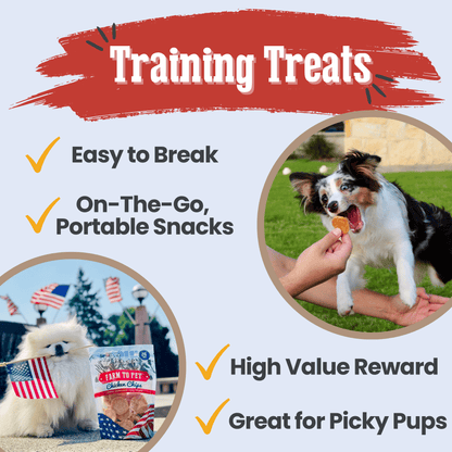 Americana Chicken Chips for Dogs | Celebrate with USA-made Dog Treats