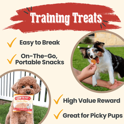 Chicken Chips Snack Pack Bundles | Dog Party Favors & Training Treats