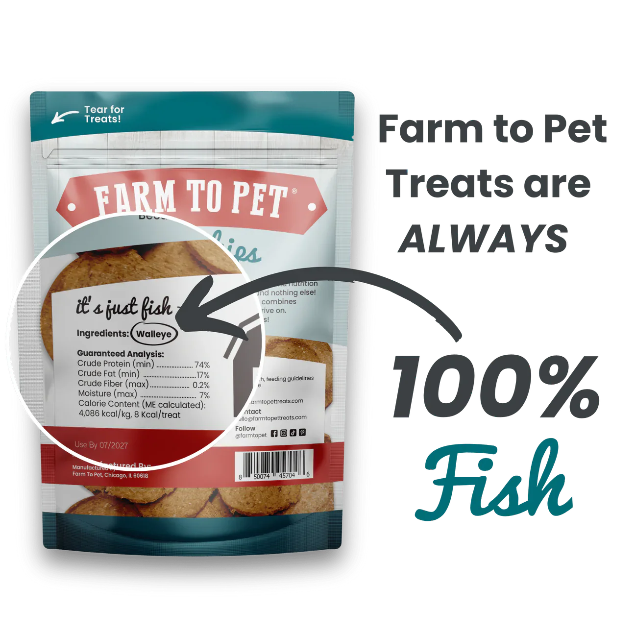 Farm To Pet Fish Chips (4oz)