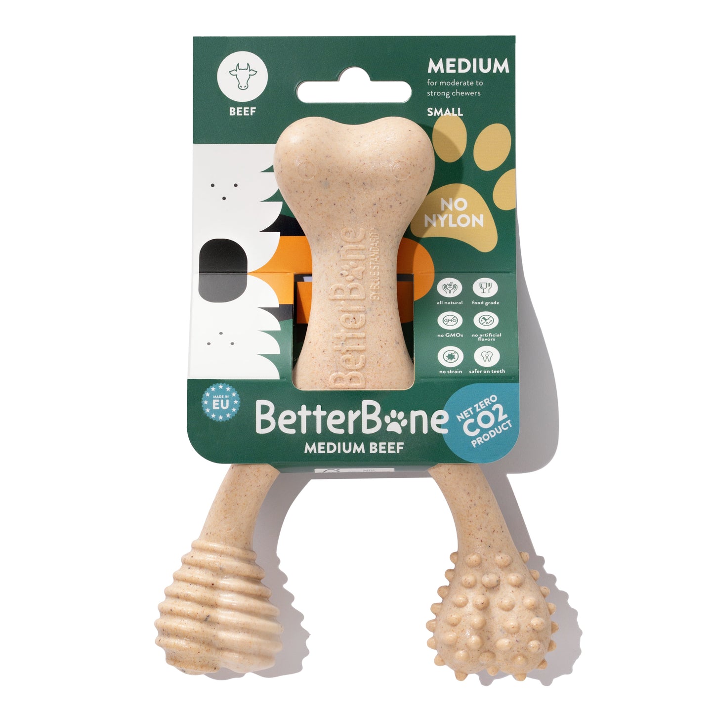 BetterBone MEDIUM Durability CHEW TOY: Perfect Chew for Everyday Chewers | Natural Ingredients, Eco-Friendly, Non-Toxic