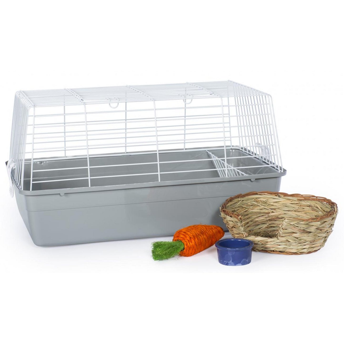 Prevue Pet Products Bella Rabbit Cage Kit - Gray PawCounter.com