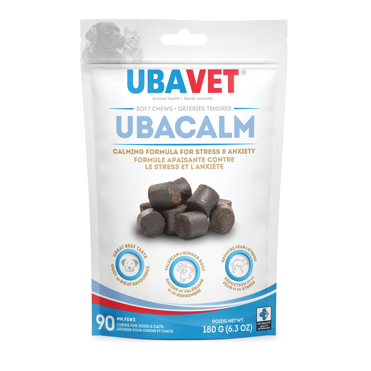 UBAVET Ubacalm Calming and Stress Relief Soft Dog Chews