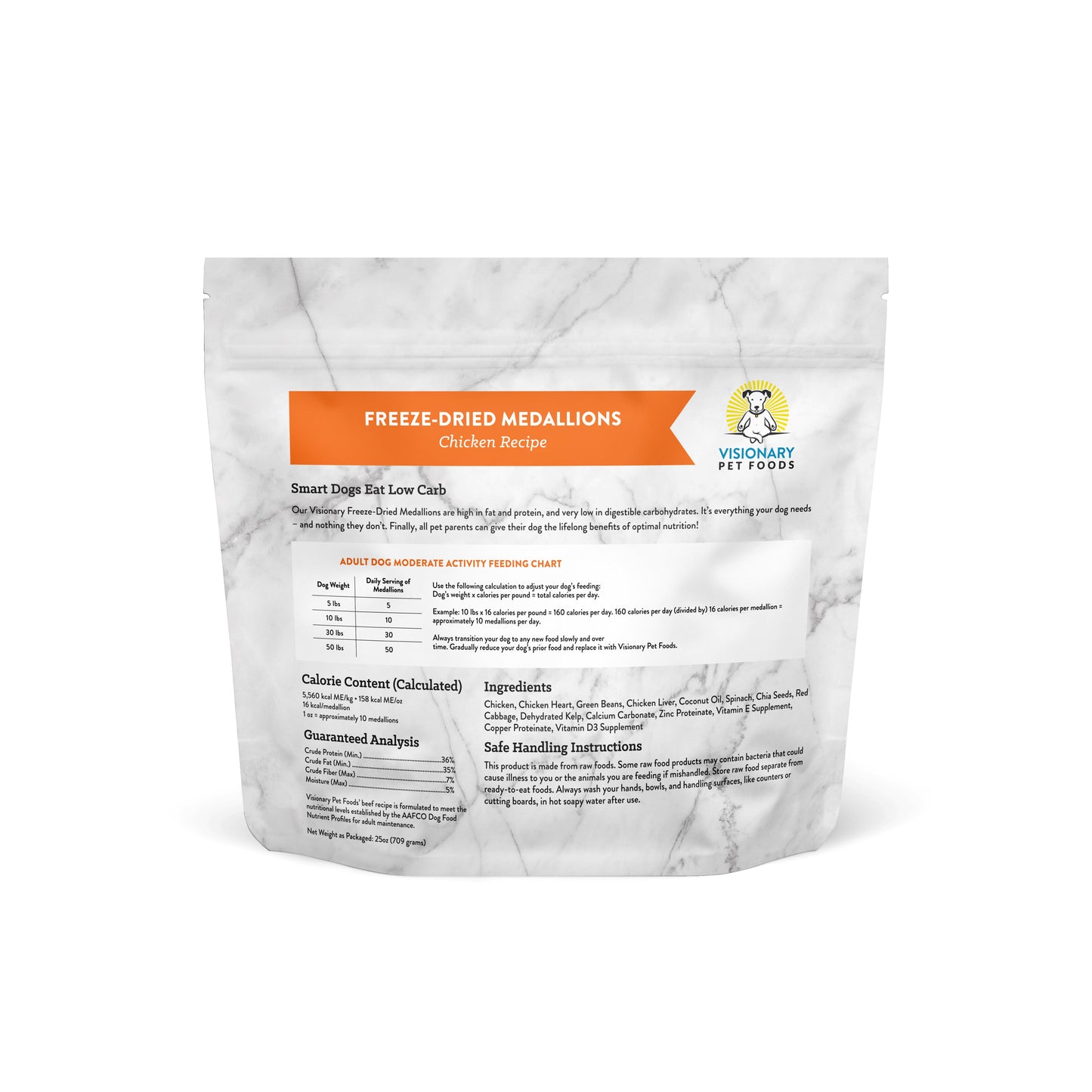 Freeze Dried Food|  - Chicken Recipe | 25oz Bag