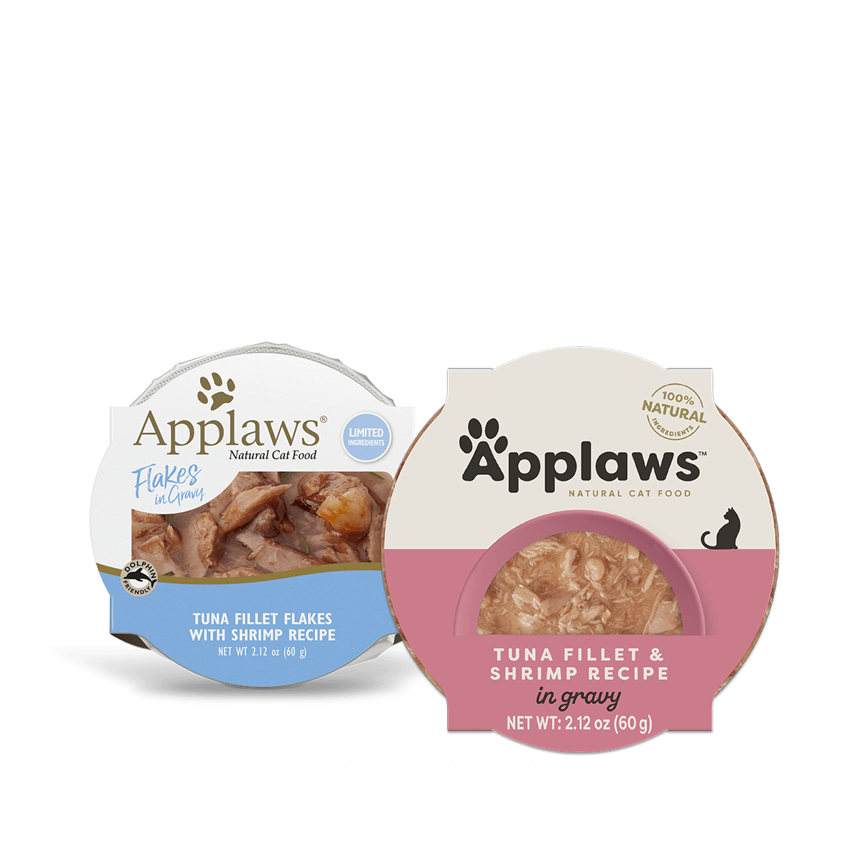 Applaws tuna shrimp wet cat food tuna fillet flakes with shrimp recipe in gravy from The Family Pet