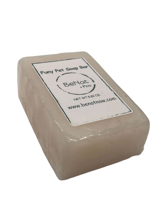 All natural pet soap bar Furry Pet Soap Bar by BeNat for gentle pet grooming