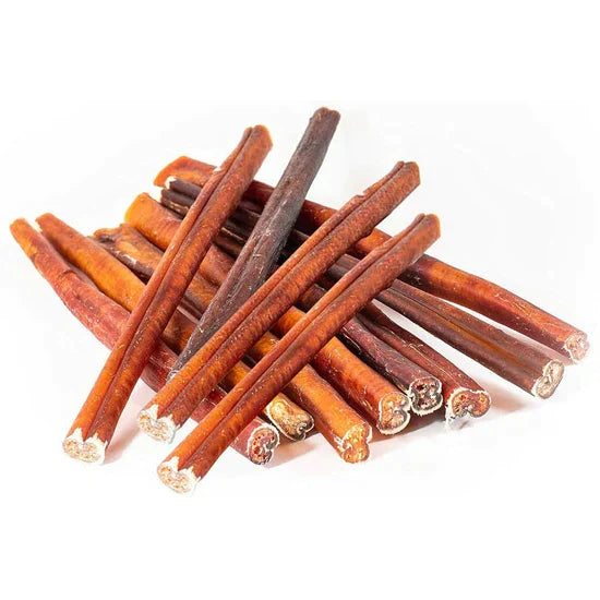 American Pet Supplies all natural beef bully sticks dog treats in various shades of brown