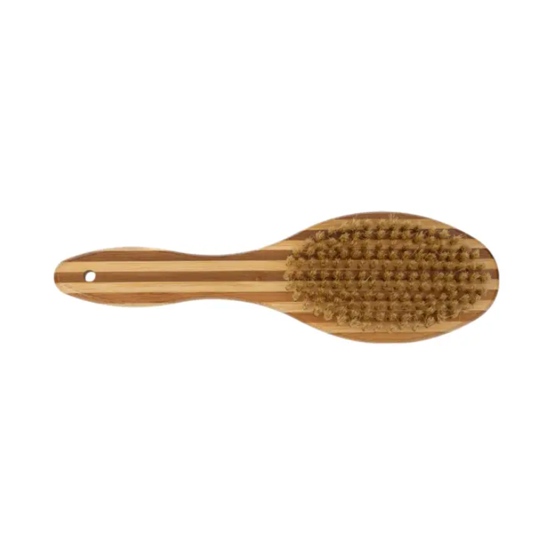 American Pet Supplies dual sided dog brush with wooden handle and soft bristles for grooming kits