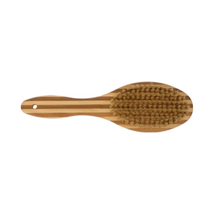 American Pet Supplies dual sided dog brush with wooden handle and soft bristles for grooming kits