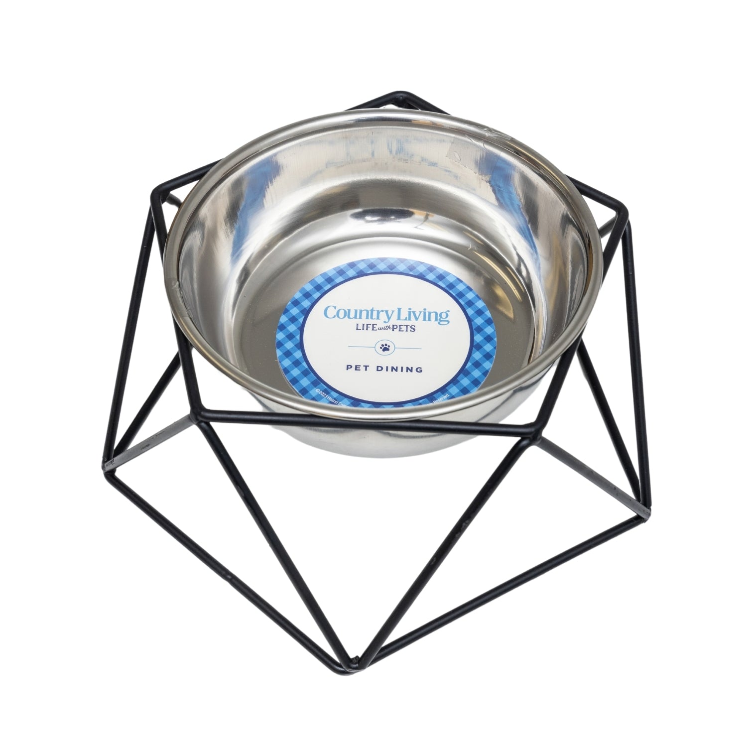 American Pet Supplies elevated dog bowl feeder with stainless steel bowl and black metal frame