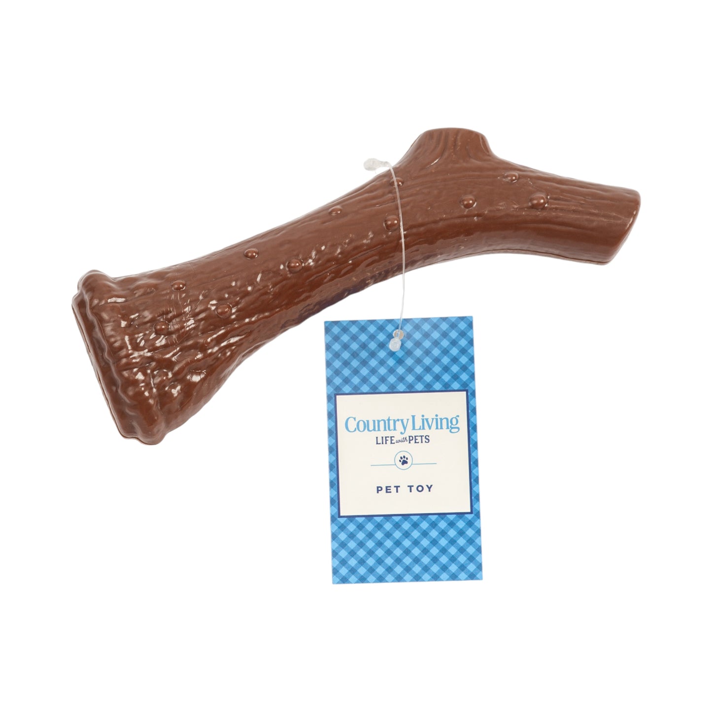 American Pet Supplies nylon antler dog chew toy resembling a brown antler with textured surface and attached tag