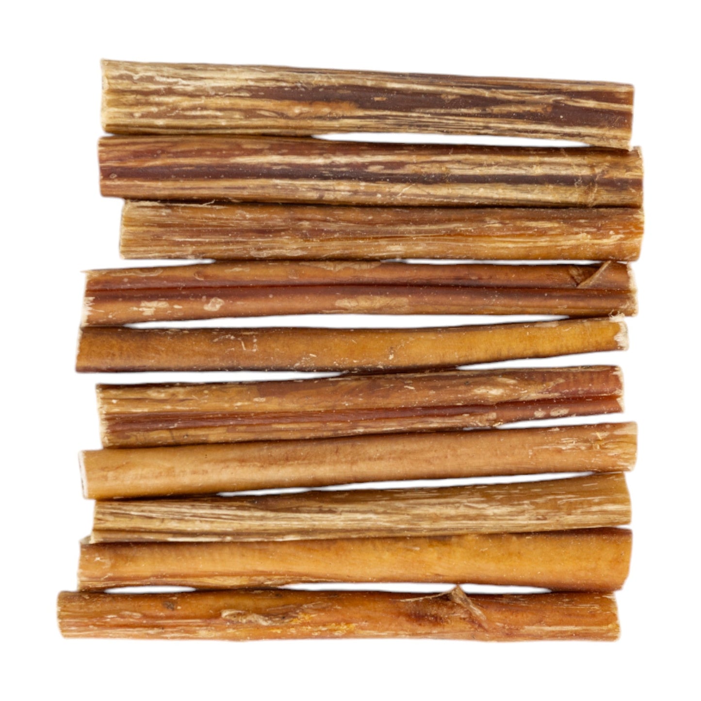 American Pet Supplies all natural bully sticks for dogs stacked on white background dog treats