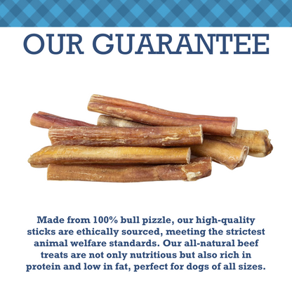 All natural bully sticks for dogs by American Pet Supplies made from 100 percent bull pizzle