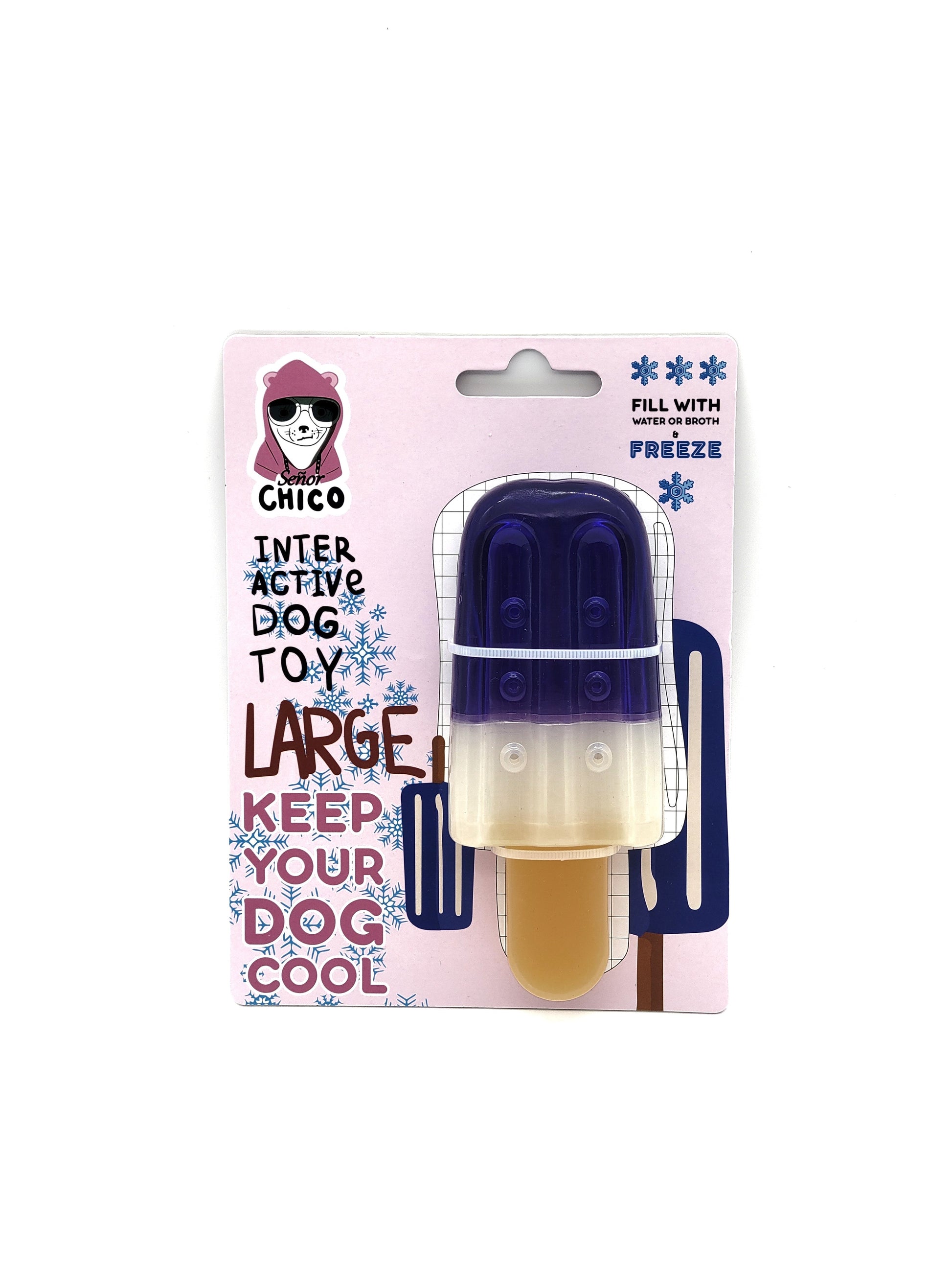Chico Interactive Large Freezable Popsicle Dog Toy to Keep Your Dog Cool in Summer
