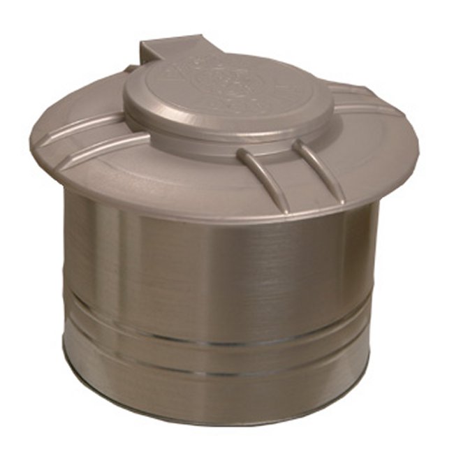 Doggie Dooley waste disposal unit for pet waste management with durable plastic lid and container