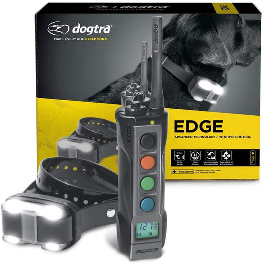 Dogtra Edge dog training collars with 1 mile remote dog trainer and LED light for effective training