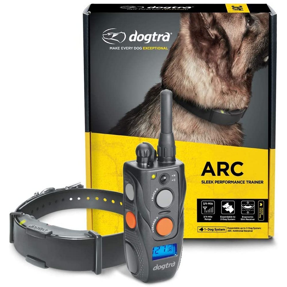 Dogtra ARC remote trainer dog training collar set with remote control and adjustable collar