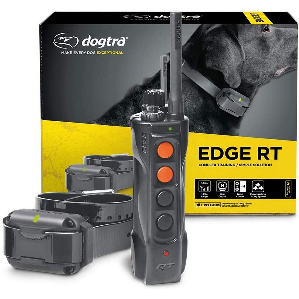 Dogtra Edge RT dog trainer with remote and two training collars for effective dog training