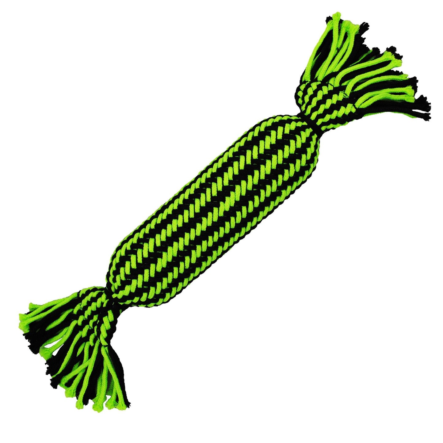Jolly Pets Durable Dog Chew Toy with Bright Green and Black Design for Interactive Play