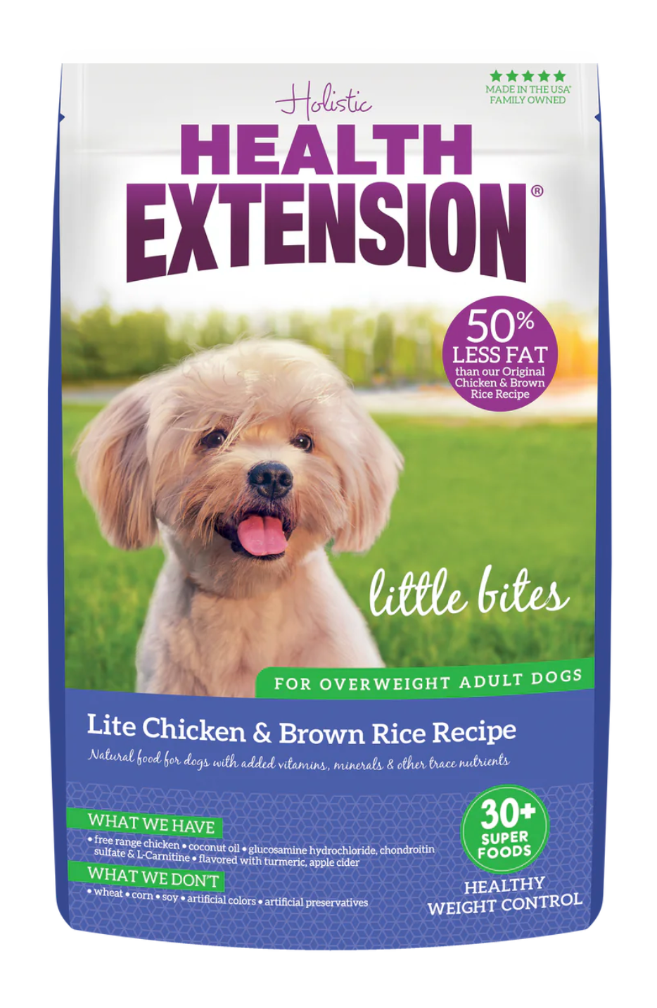 Health Extension Lite Chicken and Brown Rice Dog Food for Weight Control in Overweight Adult Dogs