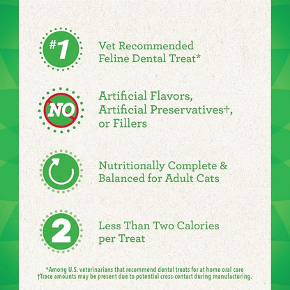 The Family Pet cat dental treats, vet recommended and under two calories each, free from artificial fillers