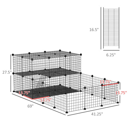 Large guinea pig playpen with door designed for safe and spacious pet play and exercise