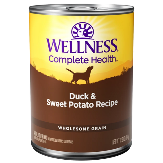 Wellness Adult Duck and Sweet Potato Wet Dog Food (12.5oz)