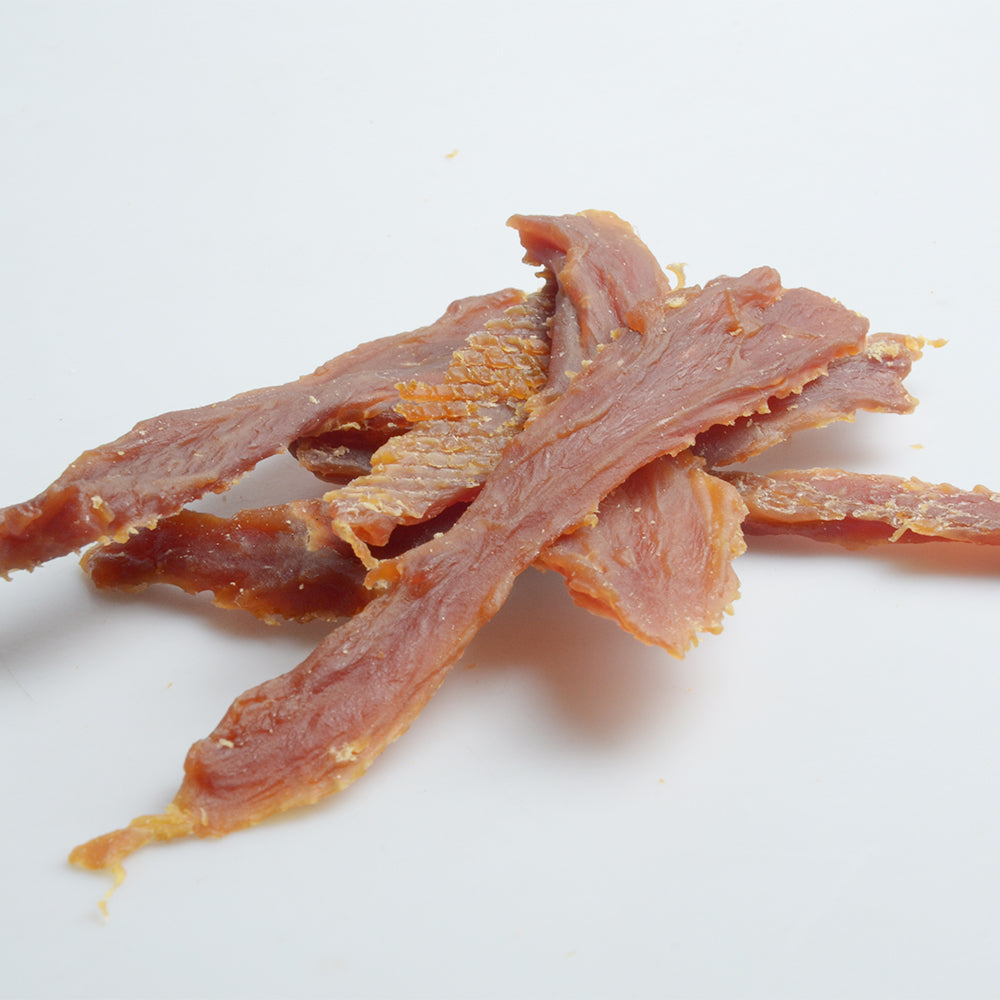 American Pet Supplies duck breast dog treats in thin dried slices for dogs