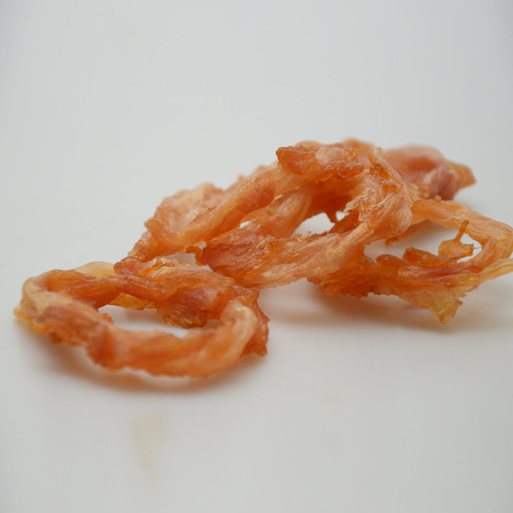 American Pet Supplies turkey tendon dog treats close-up on white background natural chewy dog snacks
