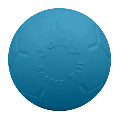 Jolly Pets Dog Soccer Ball in Blue for Active Playtime and Fetching Fun