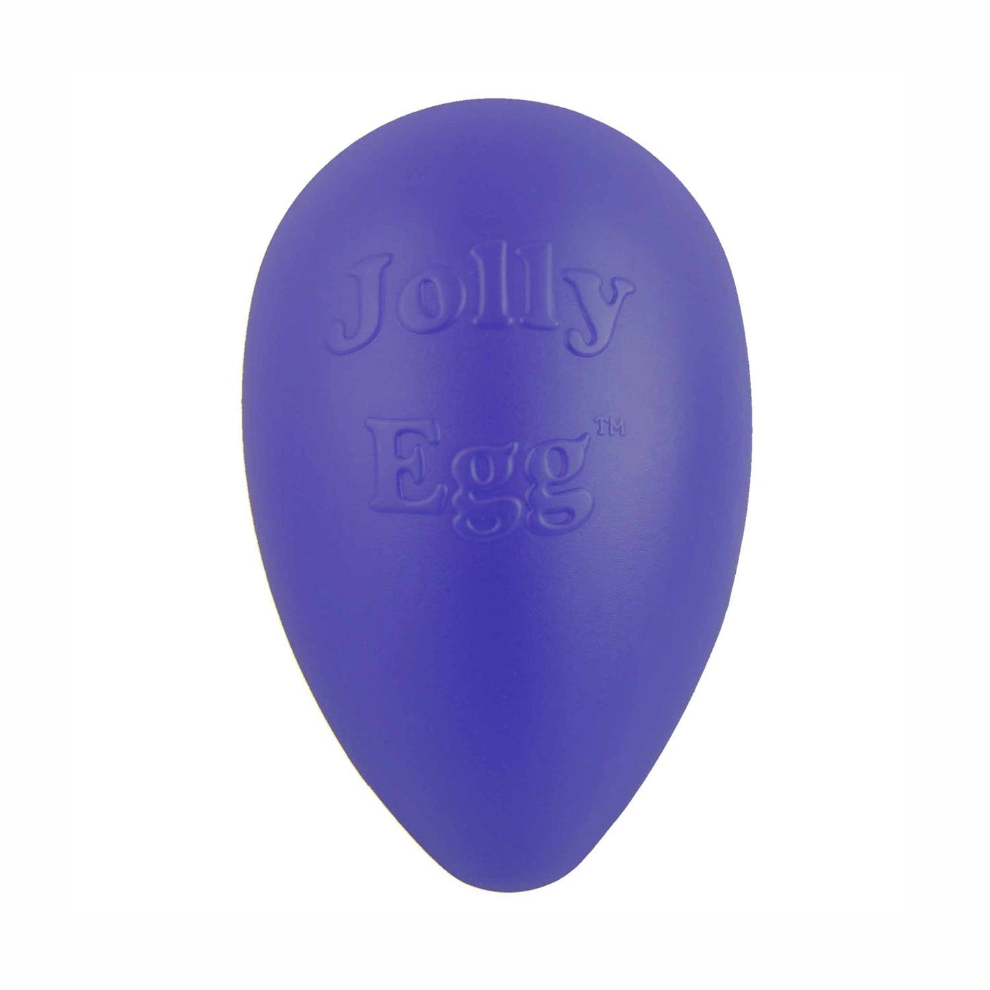 Jolly Egg dog toy in purple, designed for fun and interactive play for dogs