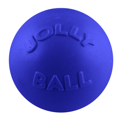 Jolly Pets durable dog play ball in bright blue for active and playful dogs