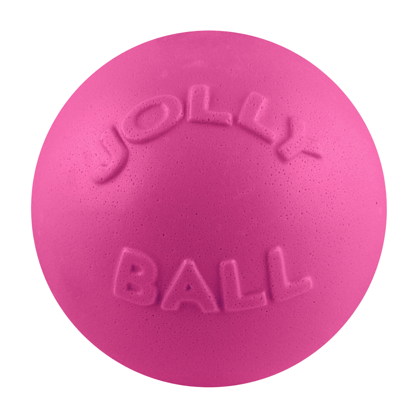 Jolly Pets durable dog play ball in bright pink for active play and fun