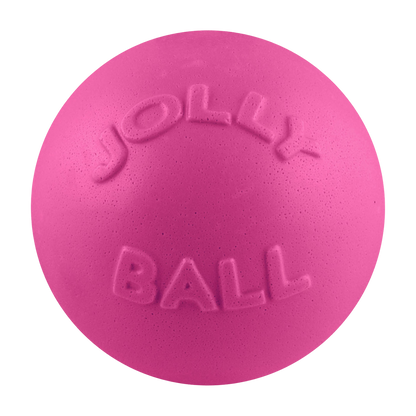 Jolly Pets durable dog play ball in bright pink for active play and fun