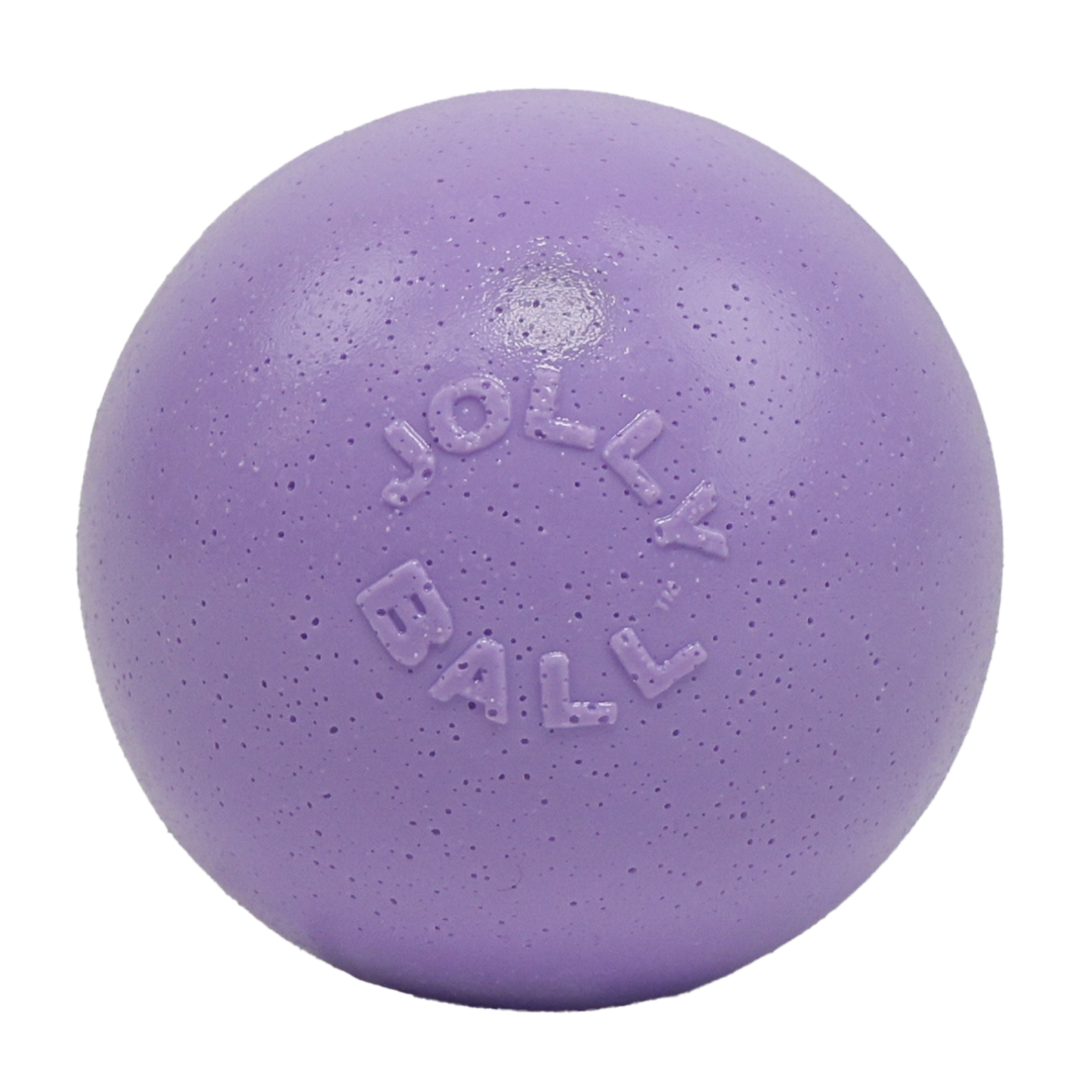 Jolly Pets durable dog play ball in purple designed for tough chewers and outdoor fun