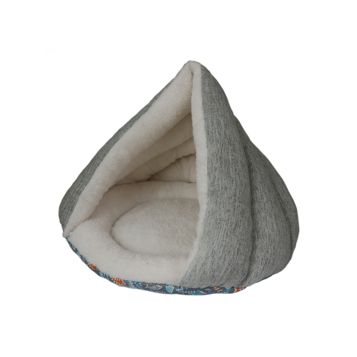 Cozy Jolly Pets Kitty Kasa Hut Cat Bed with soft interior and stylish design for comfortable lounging