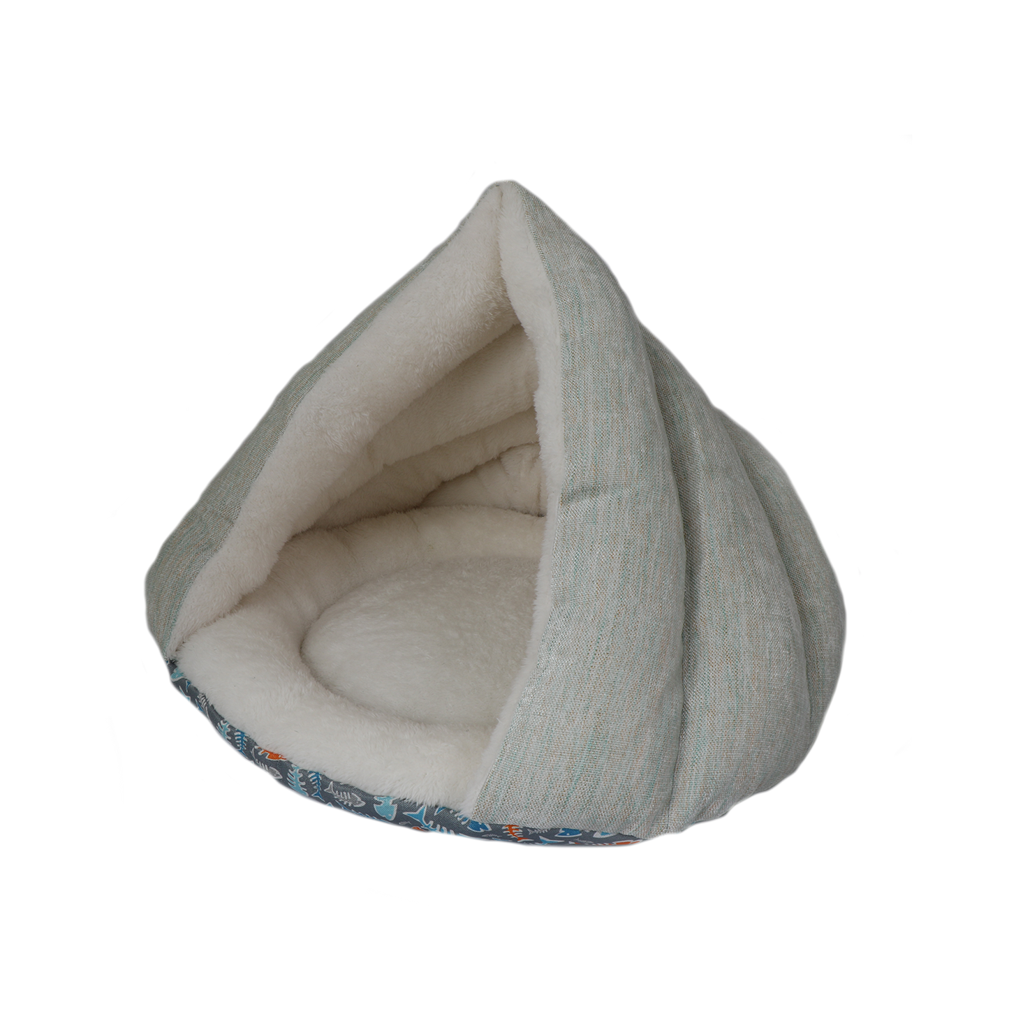 Cozy Jolly Pets Kitty Kasa Hut Cat Bed with soft interior for comfortable cat lounging