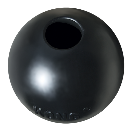 Black Kong Extreme Ball for dogs made from durable rubber for tough chewers by The Family Pet