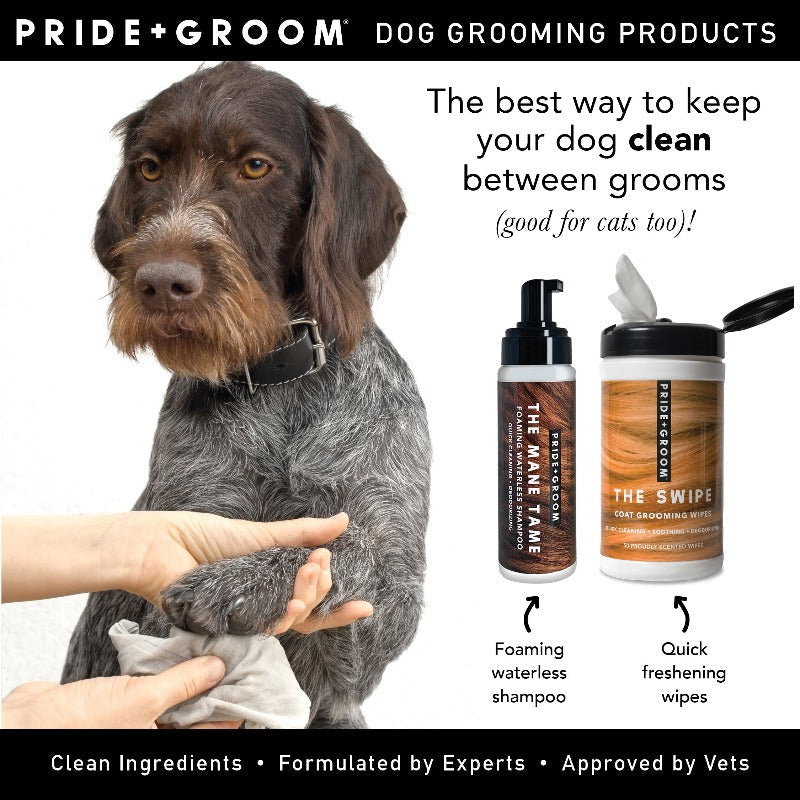 THE MANE TAME Waterless Dog & Cat Shampoo — No-Rinse Pet Grooming and Quick Cleaning