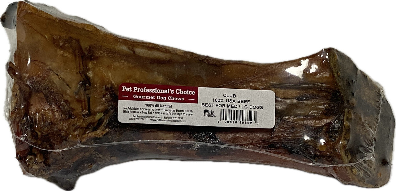 USA club beef dog bone for dogs, made from 100% USA beef, perfect for medium to large pets