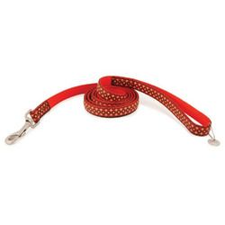 Red PetSafe dog leash Geometrix with reflective geometric pattern and metal clip for secure dog walking