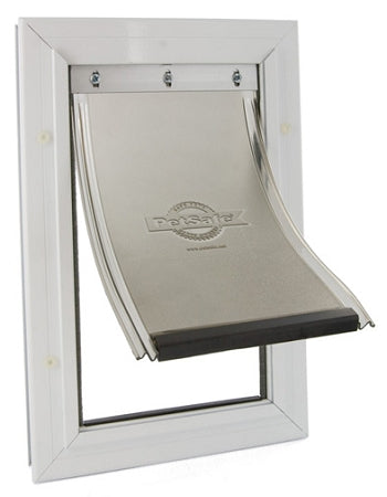 PetSafe extra large pet door flap replacement with durable clear plastic and white frame